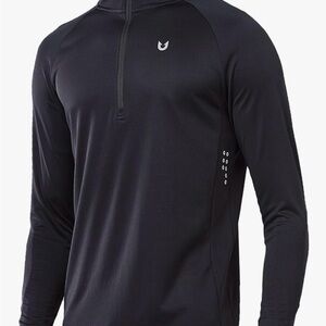 Men's Black Quarter-Zip Jacket
